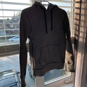 Reigning Champ Side Zip Hoodie: XS, Grey